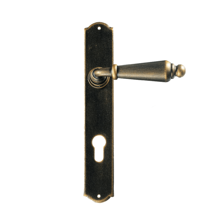 brass door