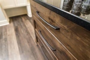 Drawer with oversized pulls
